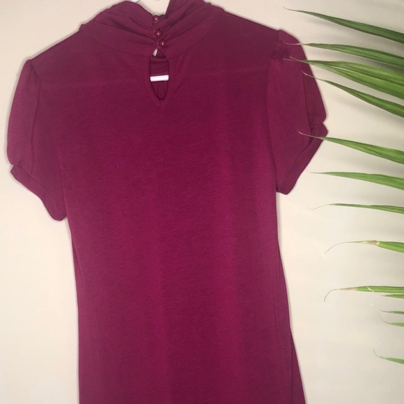 Active & basic burgundy turtle neck - Picture 3 of 3